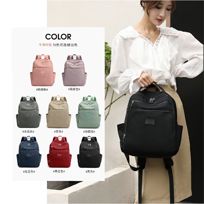 Terbaru Colorful Fox Ori - Tas Ransel Colorful Fox 0423 Ransel Original Nilon Waterproof Tas Ransel