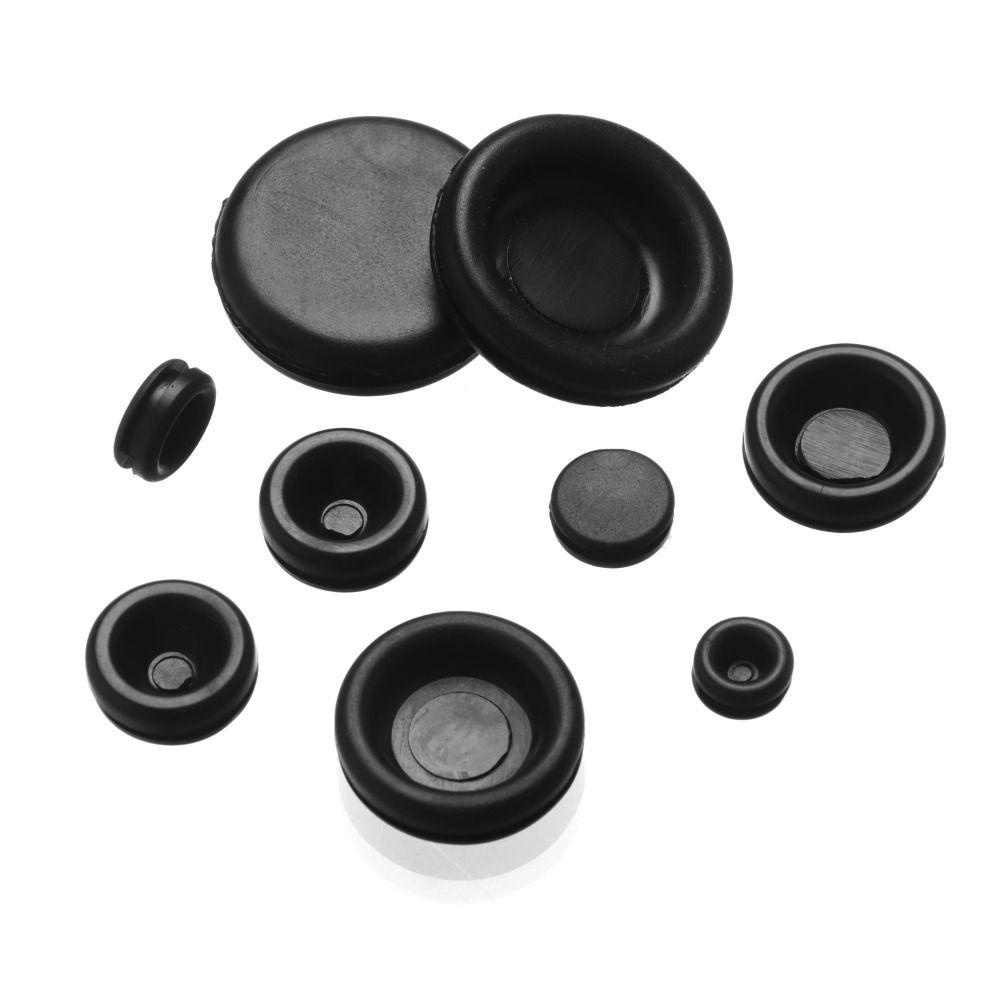 TOP 200pcs Rubber Grommet Reparasi Otomotif Untuk Untuk Steker Kawat, Kabel Firewall Lubang Plug Set Colokan Lubang Solid