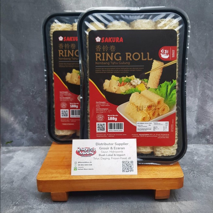 

Promo Terjangkau HarvestMoon Sakura Bean Curd Ring Roll Kulit Kembang Tahu Goreng 188gr