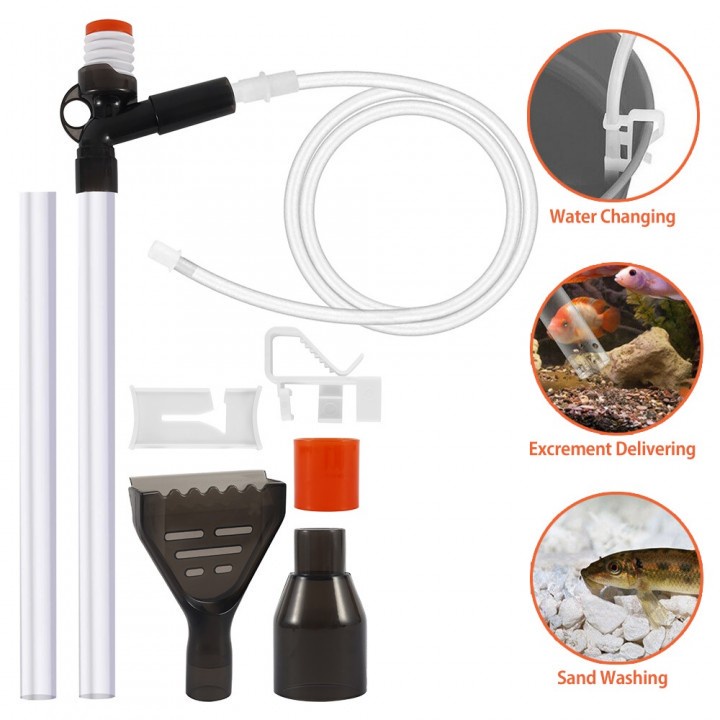 21 Aquarium Cleaner Pump Tool Kit Glass Scraper - 92CM Height Suitable