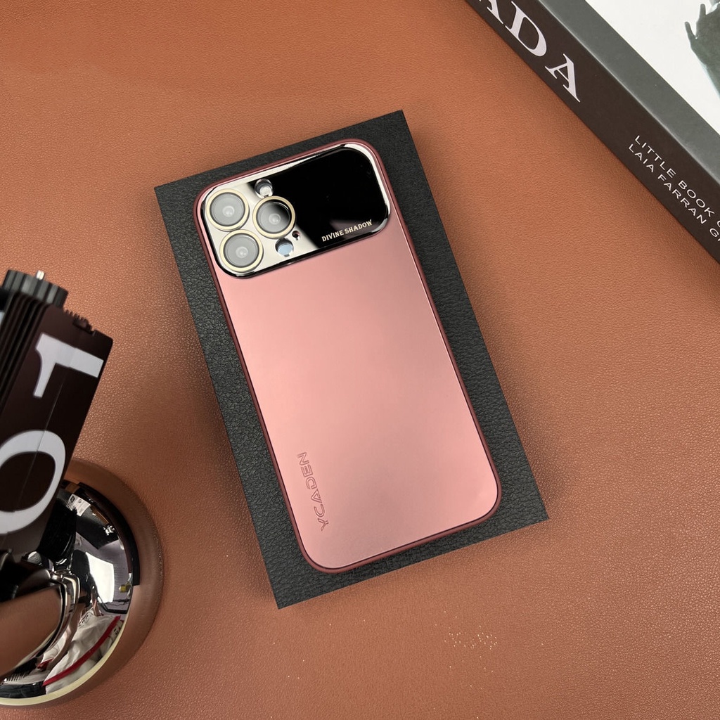 NEW!! YCADEN 【with label】exterior protective goggles with HD lens film for iPhone 14 13 12 11 Pro Max phone case iPhone 13 Frosted anti fall case