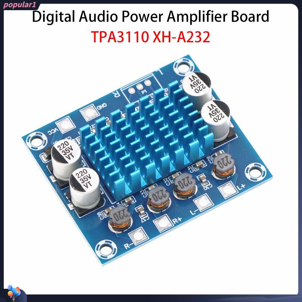 Populer 2pcs Papan Penguat Daya Audio Digital 2.0 Channel Audio Speaker Dual Channel 30W+30W