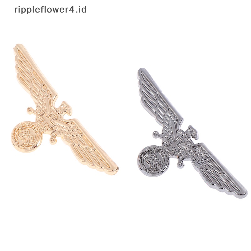{rippleflower4.id} Ermany Perang Dunia II Golden Eagle Militer Bros Pin Lencana Souvenir Medali~