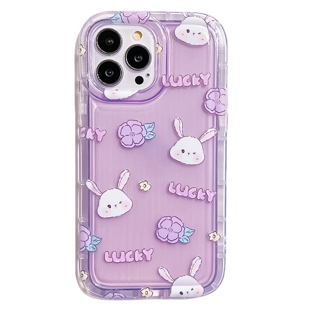 Lucky Bunny Case Untuk Xiaomi Redmi Note11 11s 10 10Pro 10S 10 ProMax 9 9S 8poco X3 Pro NFC M4 M5 Redmi 10 9A 9T 9C 10A Sport Mi11 Lite 5G NE Airbag Shockproof Cover