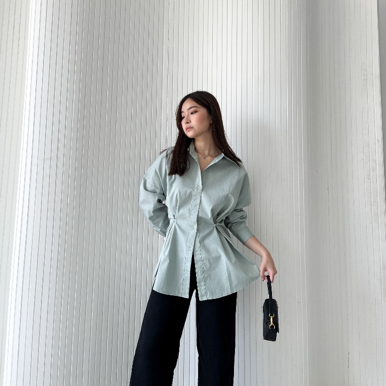 BEFAST - ZRX OOTD WANITA KEMEJA TITA / DAKOTA BUTTON SHIRT TWISTCONE / HEM Wanita Keluaran Terbaru / Fashion kekinian Remaja ABG Trendy / Kemeja Oversize Lengan Panjang Terlaris / Pakaian Casual wanita Kerja / Hem Polos Formal / Outfit Daily Wanita Remaja