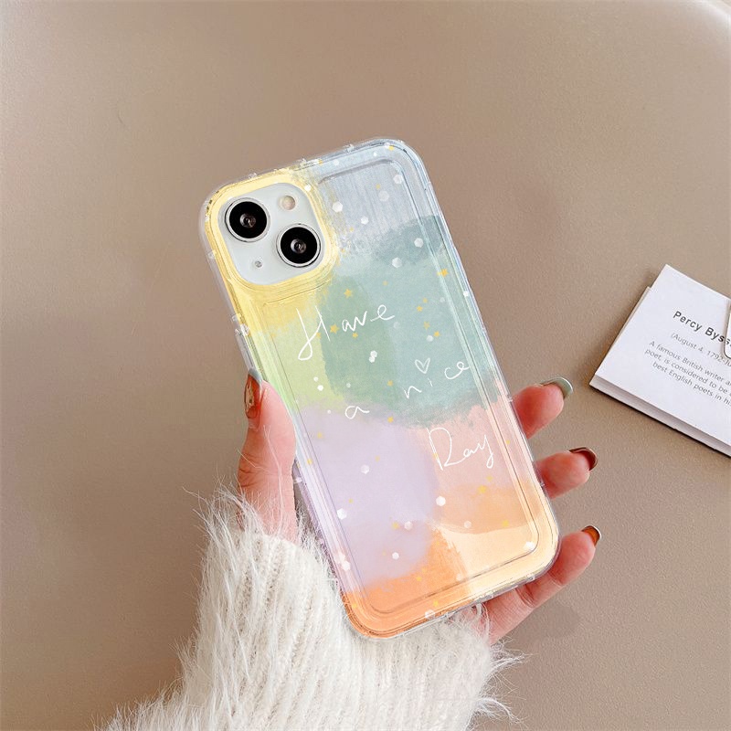 Casing Warna Gradasi Untuk Samsung A12 A10 A10S A14 A13 A11 A31 EU A51 A52 A52S A50 A50S A30S A32 A33 A03 A22 A23 A71 A73 A02 A03 S22 S23 Plus Ultra FE Airbag Shockproof Cover