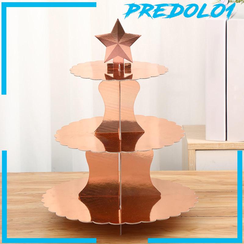 [Predolo1] Cupcake Tray Dekorasi Meja Baki Hias Bertingkat Multiuse Untuk Rumah