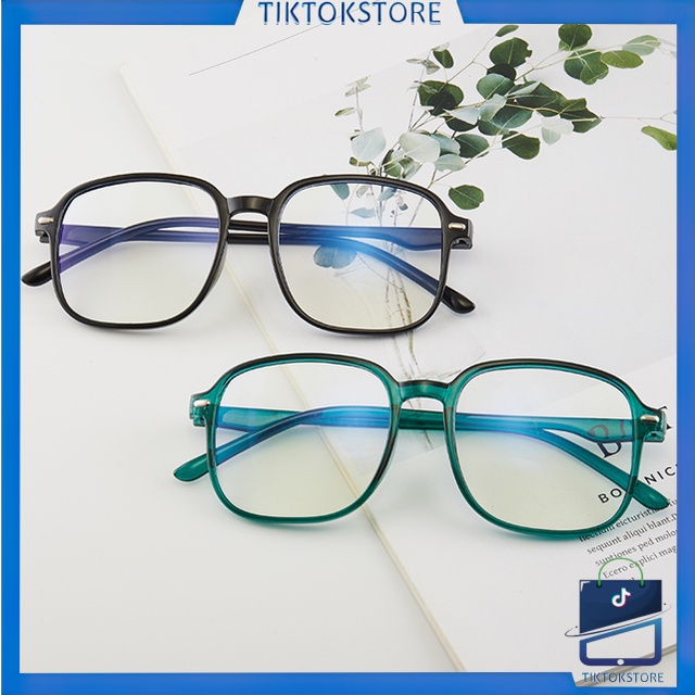 TIKTOK - D4011 Kacamata Petak Anti Radiasi / Kacamata Import / Sunglasses Frame Anti Radiasi / Kacamata Anti Radiasi Import / Kacamata Korea Blueray