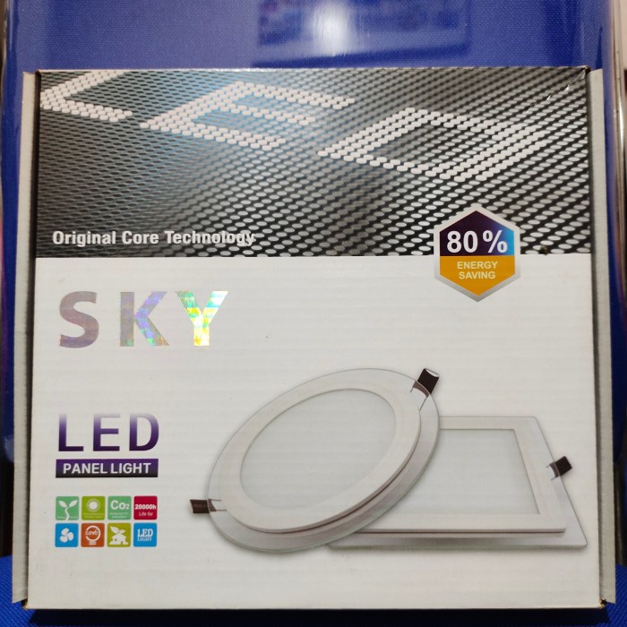 Lampu Downlight 18 Watt Kaca Sky Led