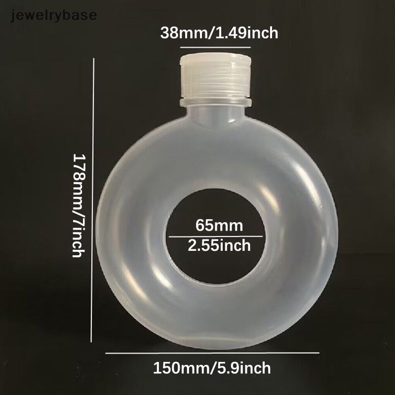 [jewelrybase] 500ml Summer Kartun Donat Sippy Kettle Botol Air Outdoor Sport Gym Boutique