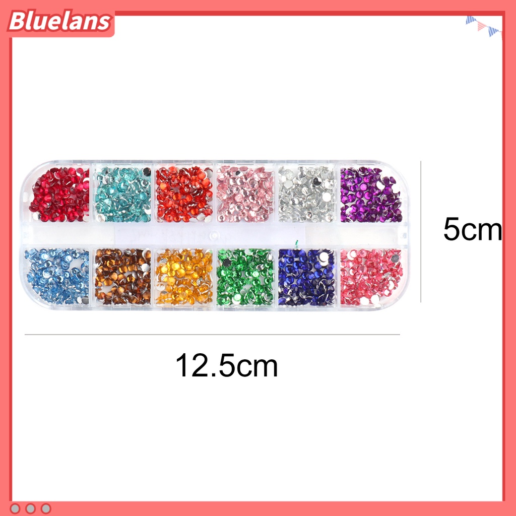 [BLM] Nail Resin Berlian Imitasi Flat Back Mempercantik Kuku 3mm 3D Manicure Nail Art Dekorasi Untuk Anak Perempuan