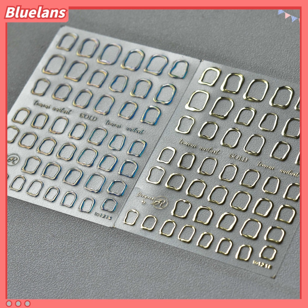 [BLM] Stiker Kuku Bentuk Kreatif Tahan Air Kertas Shiny Halus Manicure Sticker Nail Art Dekorasi Untuk Wanita