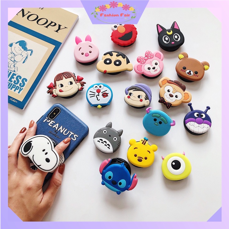 FASHION FAIR - D6007 Pop Socket Import / Pop Socket Karakter / Aksesoris HP / Pop Socket Bervariasi / Pop Socket Berkarakter / Pop Socket HP 3D Karakter Cartoon / Pop Socket Lucu