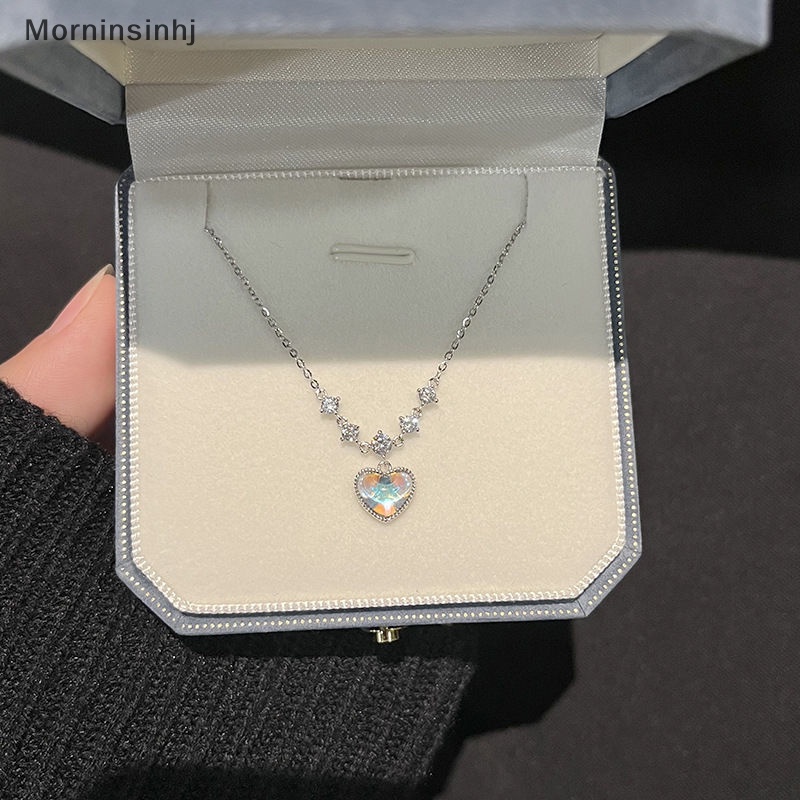 Mornin Kualitas Tinggi Liontin Hati Kalung Fashion High-end Temperamen Fantastis Rantai Tulang Selangka Liontin Untuk Wanita Hadiah Ulang Tahun id