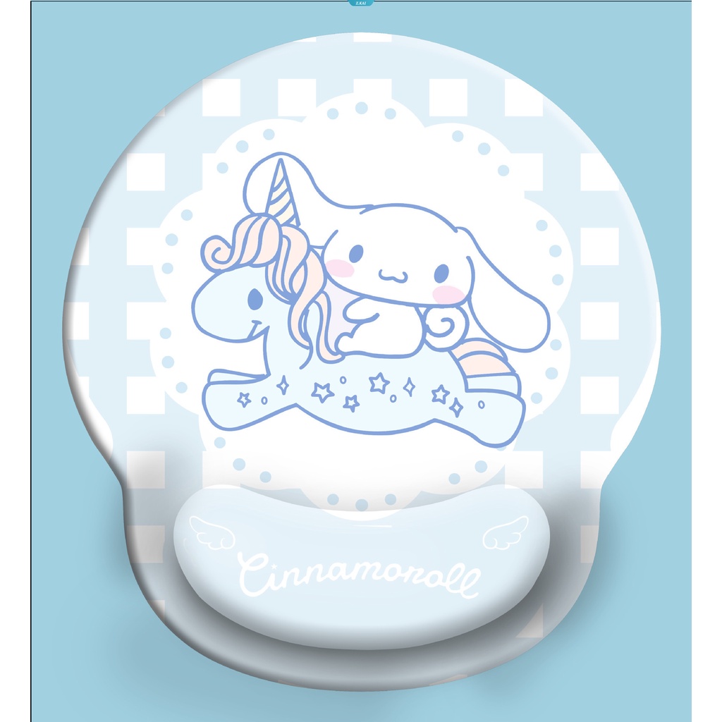 Karakter Kartun Unicorn Cinnamoroll Lucu Silicone Handguard Cewek Komputer Universal 3D Pelindung Pergelangan Tangan Mouse Pad Jitterbug Hot Sale [ZK]