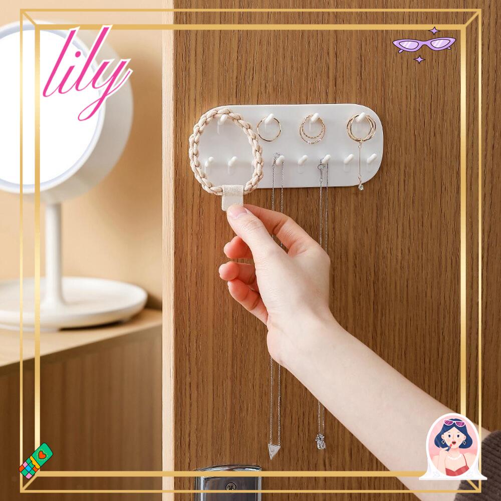 Lily Kait Penyimpanan Perhiasan Untuk Kait Pintu Kamar Tidur Rumah Tangga Dinding Kunci Kalung Organizer