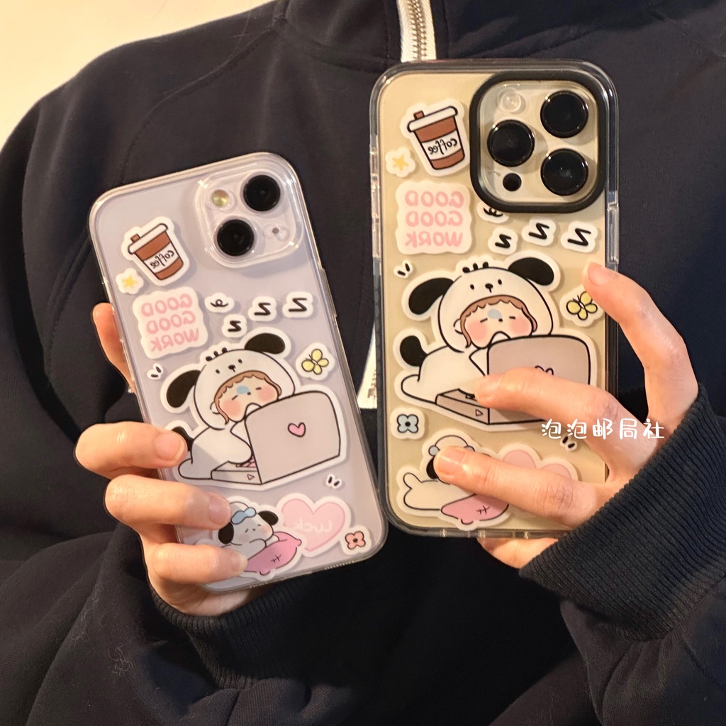 Cocok Untuk iPhone 14pro Max Casing Ponsel iPhone Kompatibel Dengan Iphone13 13pro 13prm iPhone 11 11pro 14plus 12Pro Max7 8Plus X XR SE Empat Sudut Casing Ponsel TPU Tahan Guncangan