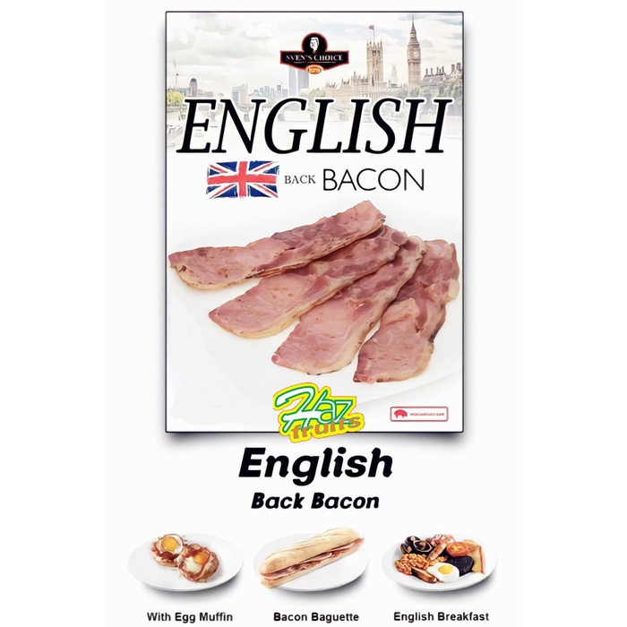 

Sven's Choice English Back Bacon Slice 250 Gr