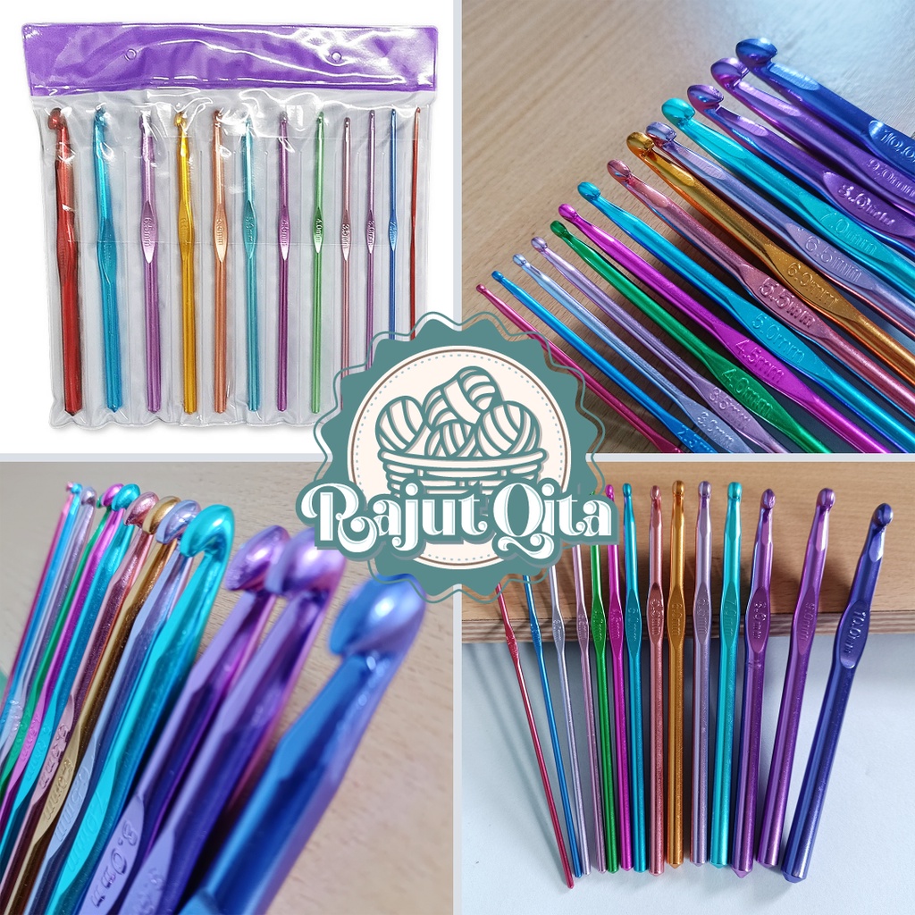 Hakpen Aluminium (Jarum Rajut) Warna / satuan