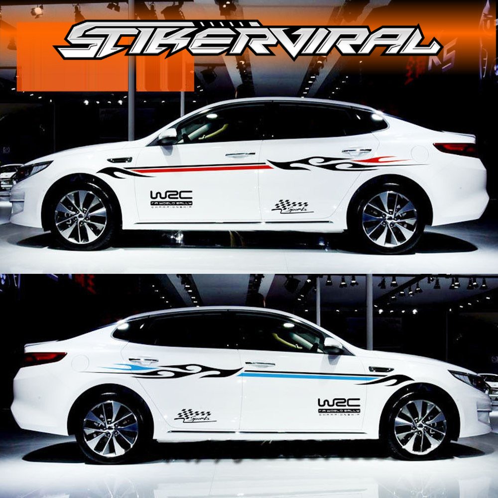 sticker stripe stiker mobil custom all tipe sedan