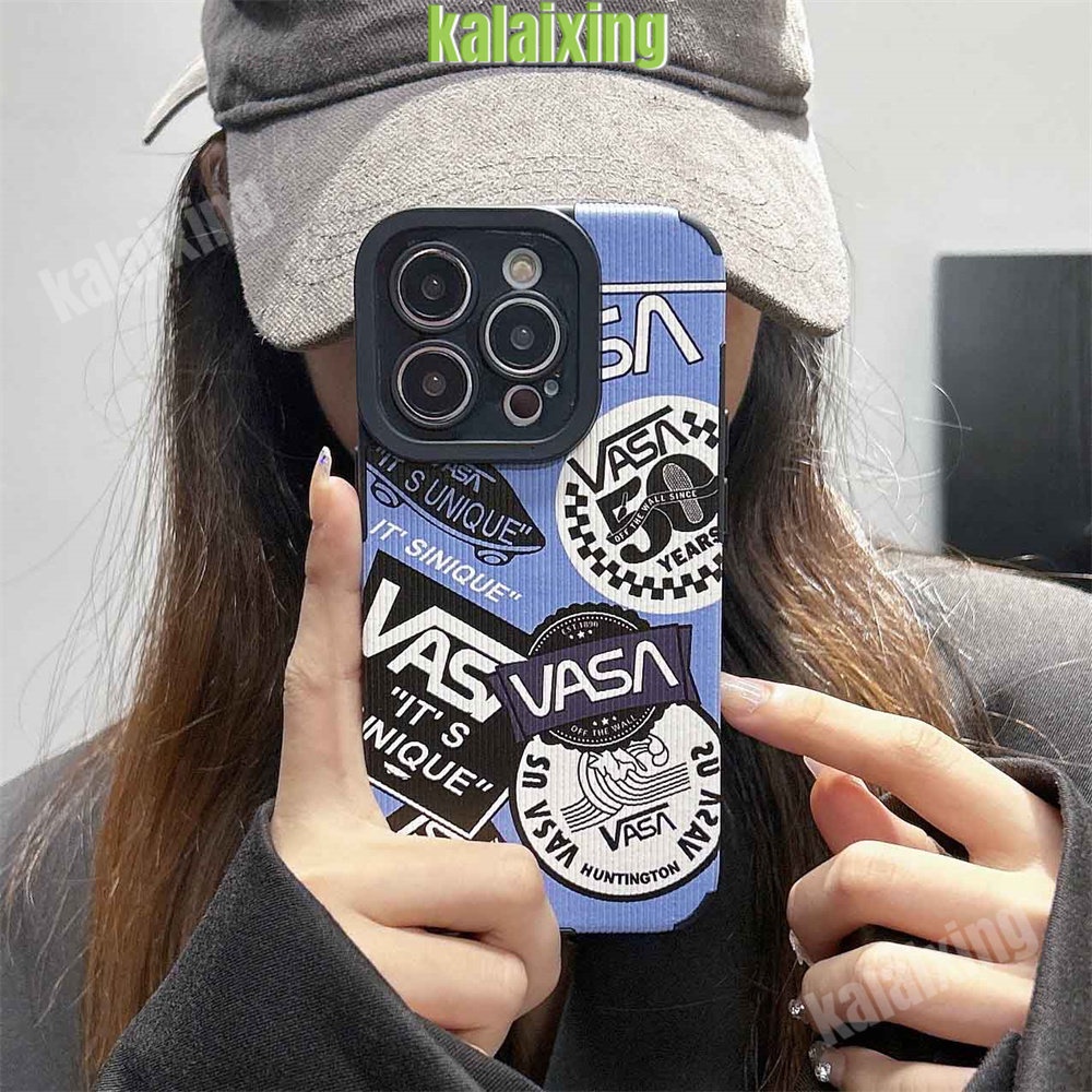 IPHONE Soft Case VANS Biru Untuk Iphone11 12 13 14 Pro Max14 Plus Xs Max X XR 78 Plus Soft Cover Belakang