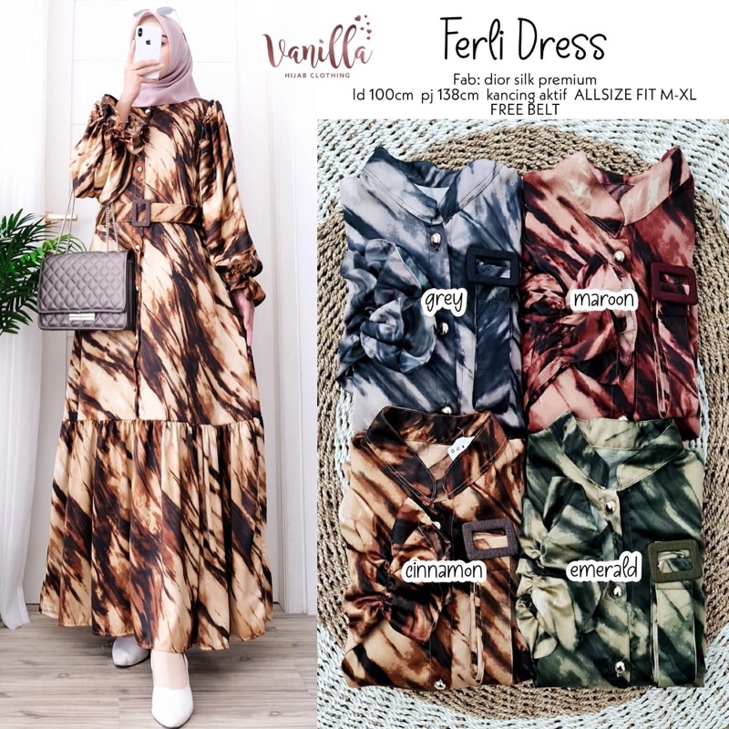 FERLI DRESS ORI VANILLA | Dior Silk Premium