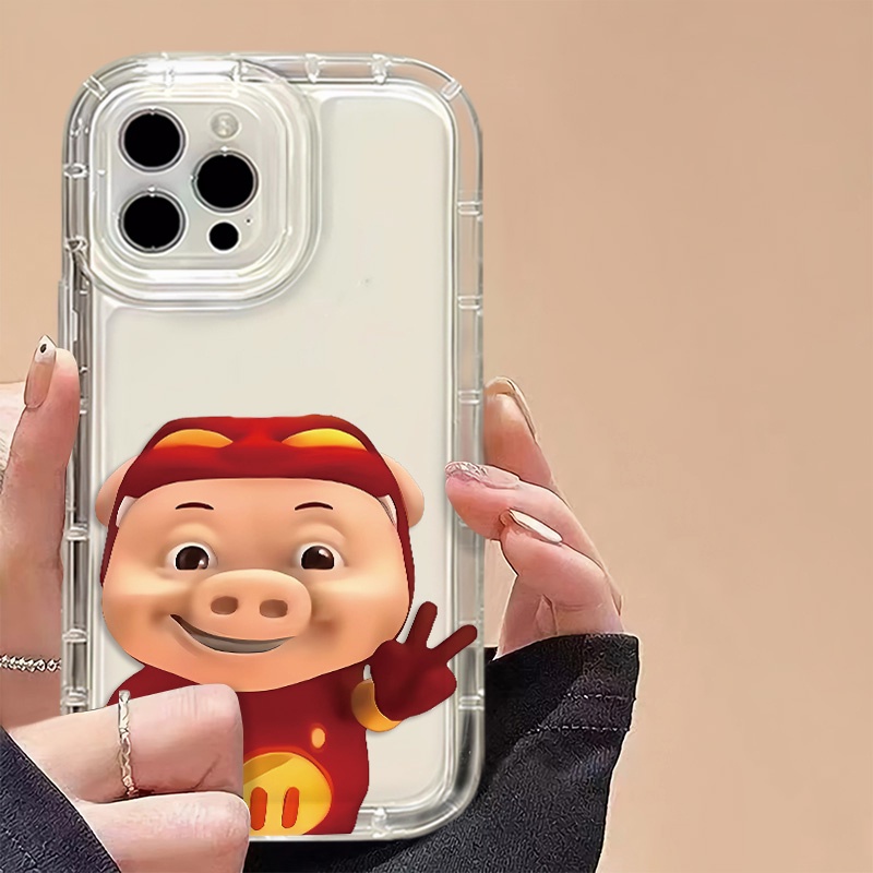 IPHONE Yeah Pigs Soft Phone Case Kompatibel Untuk Iphone14 13 11 12 Pro XS Max X XR 7 +8 Plus Pasangan Casing Silikon TPU Shockproof Cover