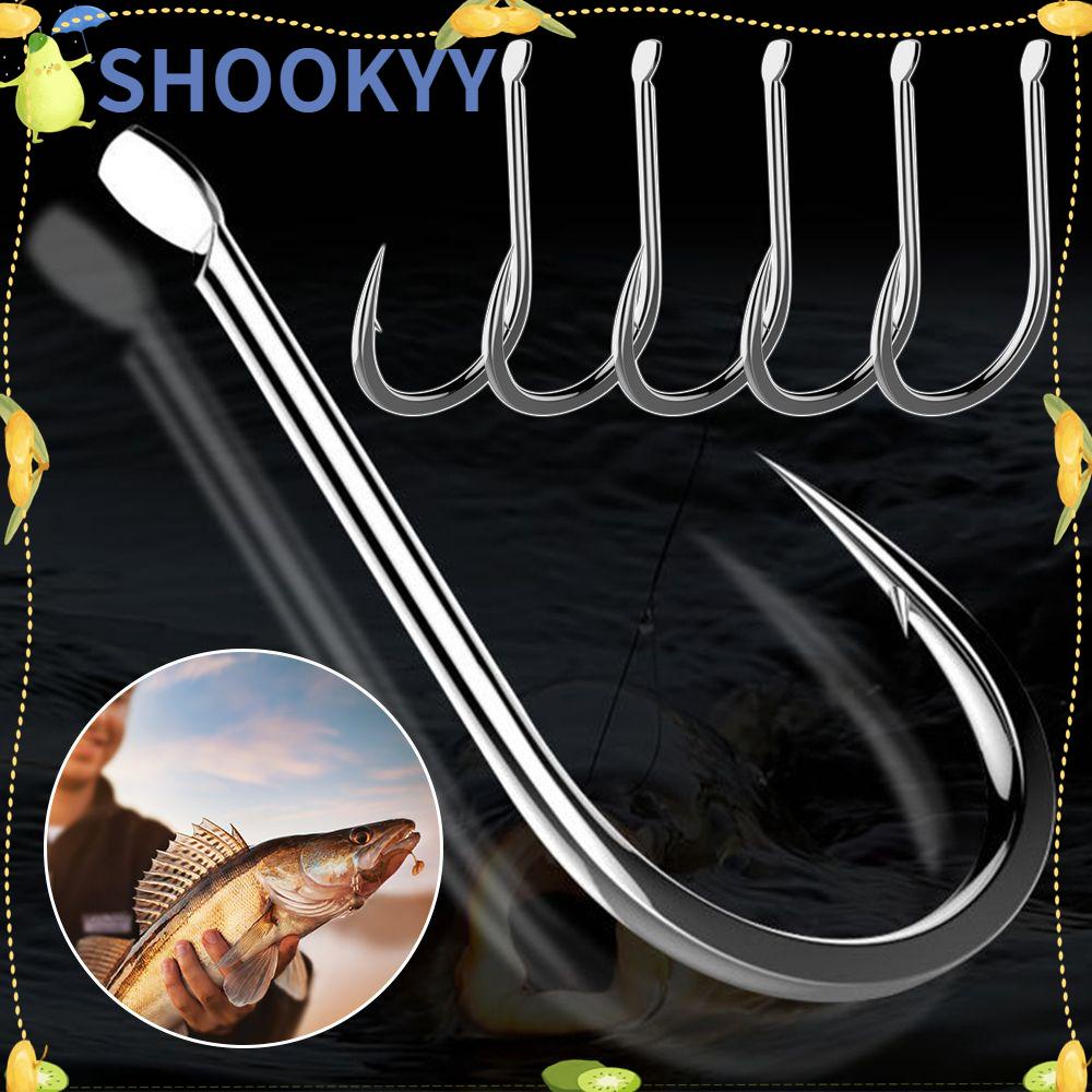 Chookyy 500pcs Pengait Pancing 1-5# Size Perlengkapan Memancing DIY Bersaing