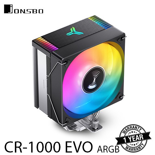 JONSBO CR-1000 EVO ARGB BLACK CPU FAN COOLING / HSF HEATSINK COOLER