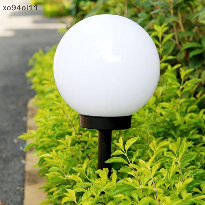 Xo Outdoor LED Solar Round Bulb Lampu Rumput Lampu Jalan Dekorasi Taman Jalan OL