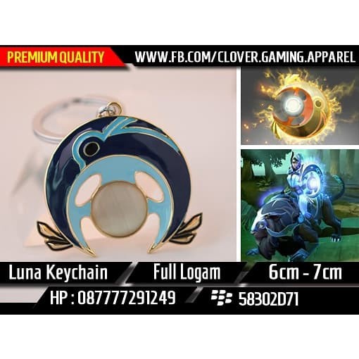 Gantungan Keychain Dota 2 Luna Moonfall Weapon - Gaming Aksesoris