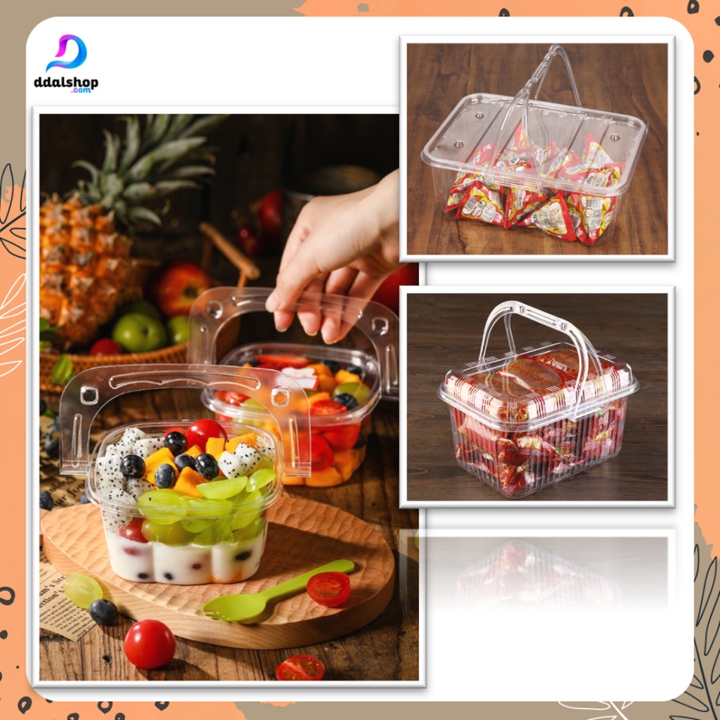 Kotak Dessert Puding Unik Transparant jinjing  Box Hantaran Kue Cake Tart Mika Cup