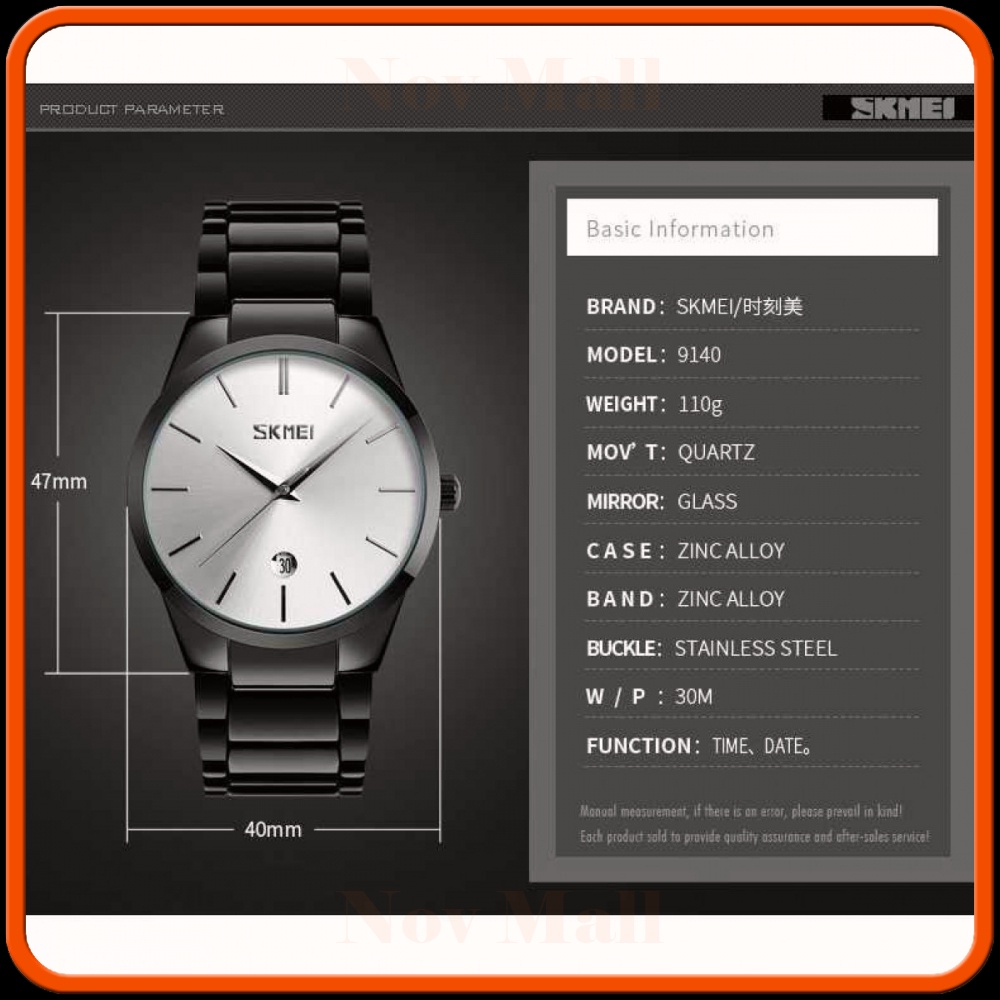 SKMEI Jam Tangan Analog Pria - 9140CS