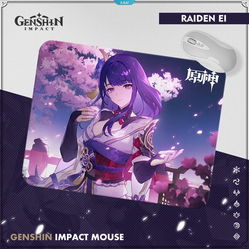 Genshin Impact Tighnari Ganyu Keqing Hu Tao Anak Laki-Laki Dan Perempuan Komputer Mouse Pad Anti-slip Mat Desktop Mat Aksesoris Komputer Mouse Pad [ZK]