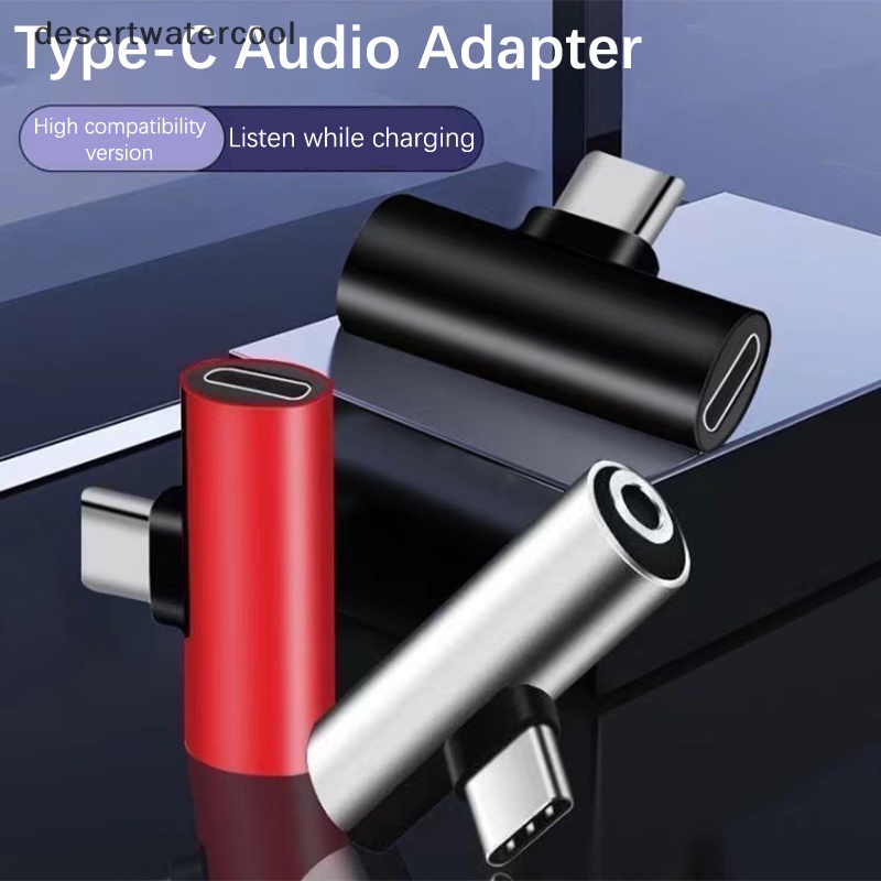 Deid 2-In-1 Charging Type-C To Type-C Male To Female Adaptor Headphone Jack 3.5mm Martijn