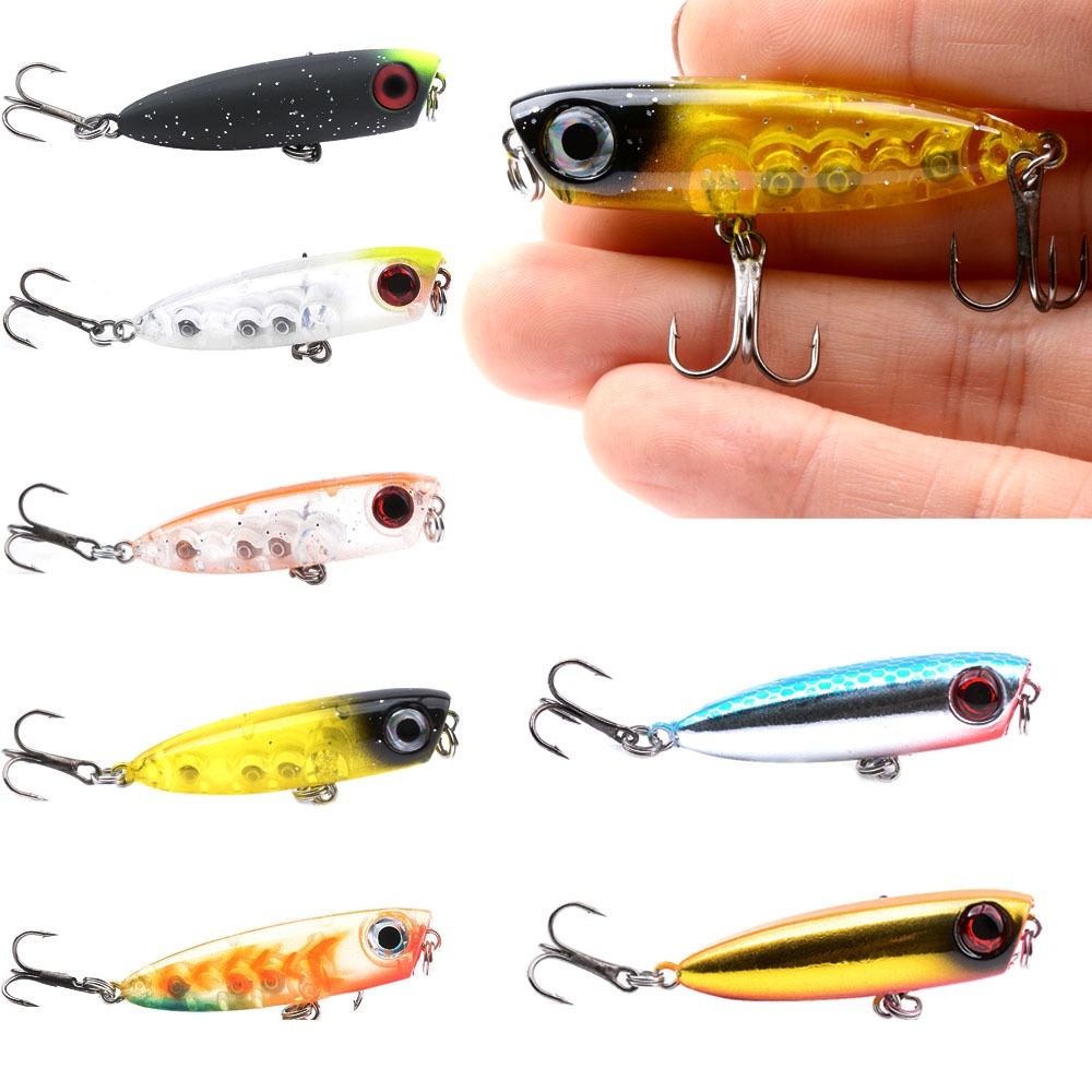 Umpan Pancing 3.0g /4.3cm Pensil Tenggelam Lambat Lures Umpan Pancing Keras Penyumbat Ikan Untuk Salmon Redfish Trout Bas
