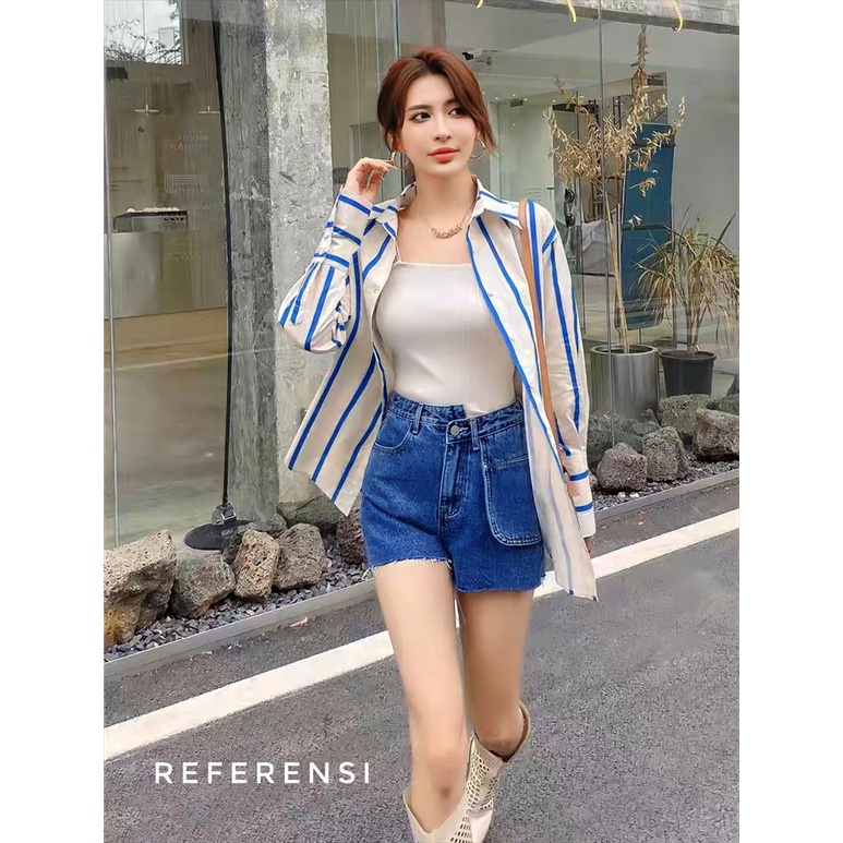 KEMEJA FASHION LENGAN PANJANG  BAHAN PREMIUM BANGKOK BKK,4094