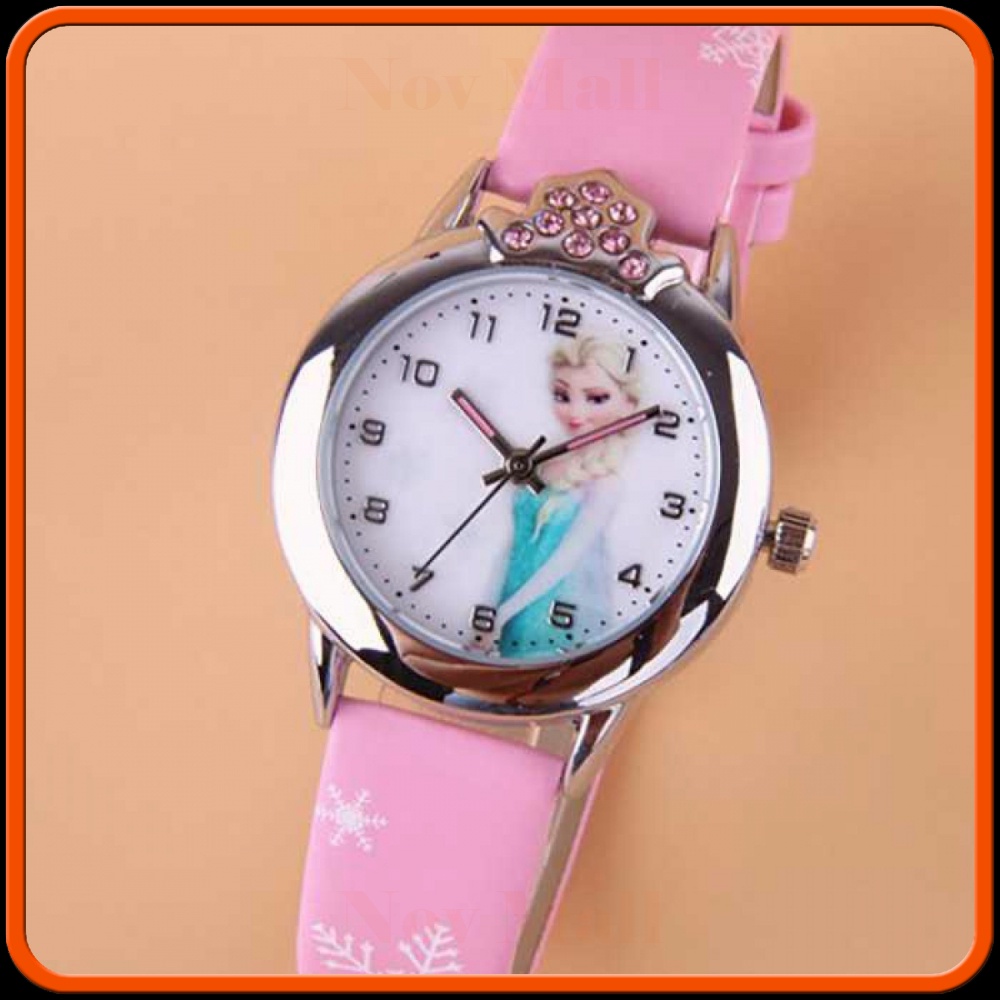 Jam Tangan Anak Perempuan Princess Elsa Anna Frozen - FG0701A