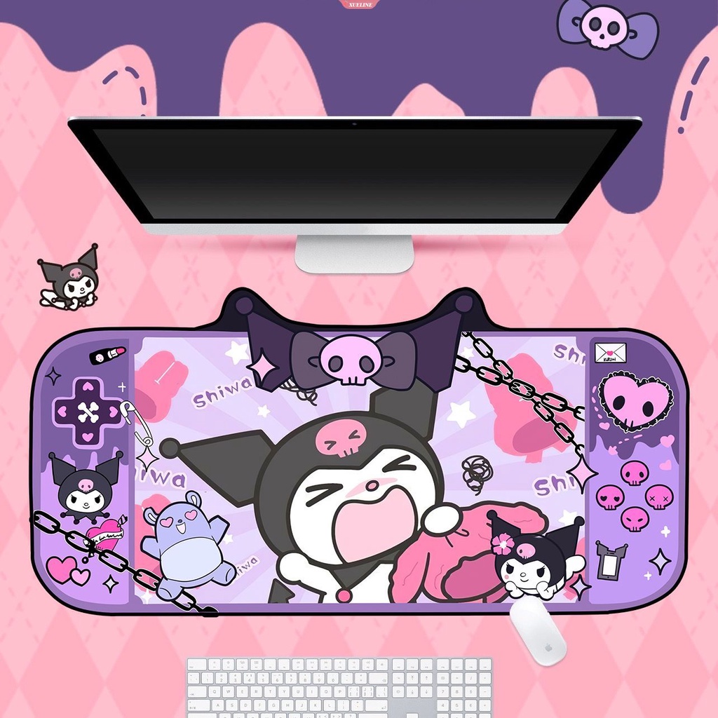 Sanrio Mouse Pad Gaming XL Home New HD Mousepad Kuromi keyboard Pad Non-Slip Karpet Kantor Laptop Mice Pad [WOW]