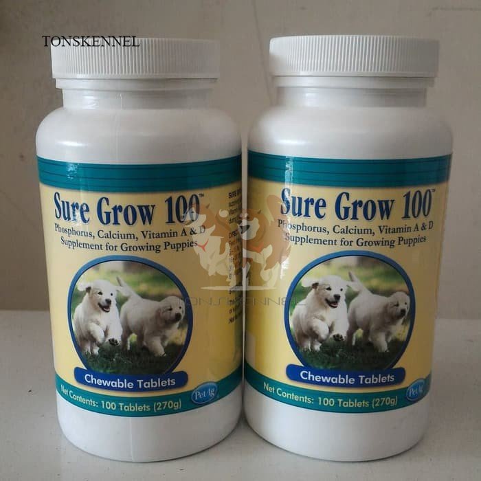 VITAMIN CALCIUM ANJING SUREGROW SURE GROW 100 CALCIUM PER 10 TAB ECER