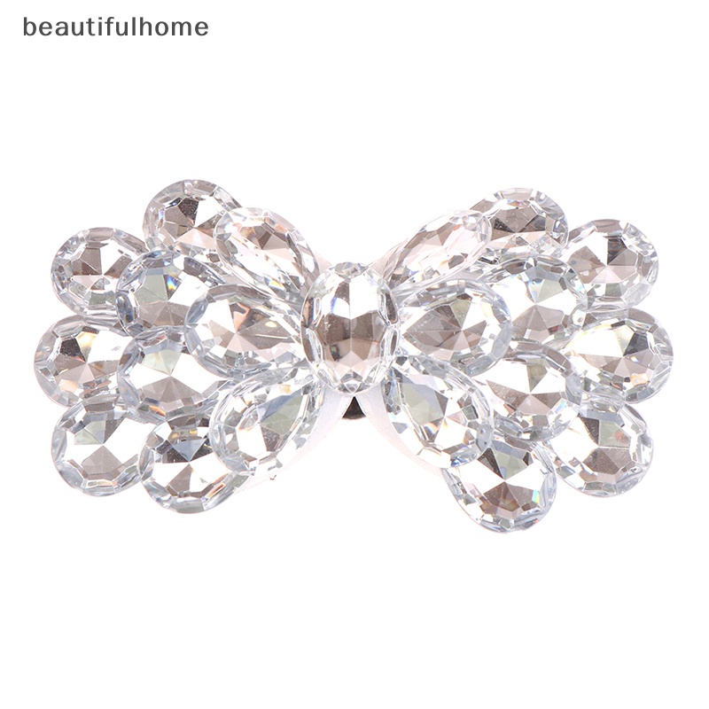 {beautifulhome} Lady Bow Shoe Clip Wedding Shoes Tumit Tinggi Wanita Bride Dekorasi Klip Charm.
