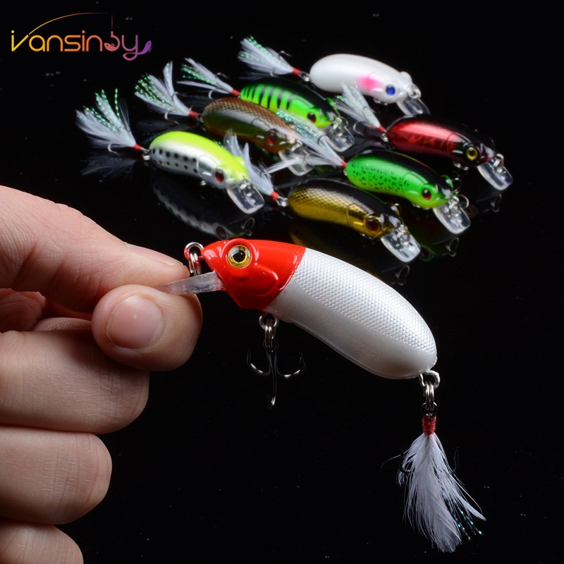 Umpan Engkol Pancing 6cm /9.8g Swimbait Crankbait Pancing Wobble Umpan Keras Untuk Bass Trout Air Tawar Dan Air Asin