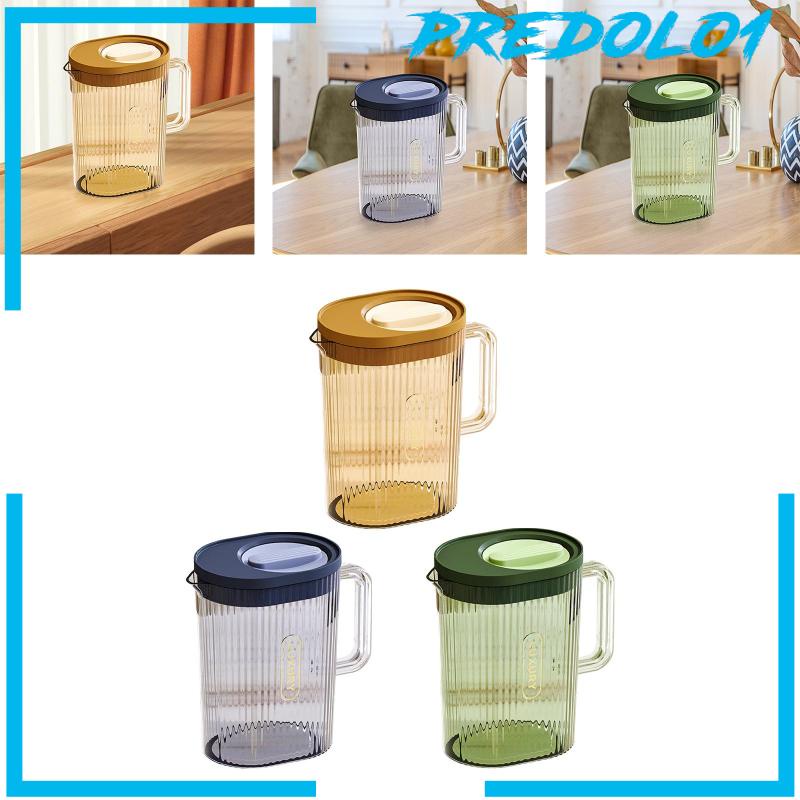 [Predolo1] Pitcher Air Besar Wadah Jus Ketel Lemon Tidak Bocor Air Dingin Juice Jar Dispenser Air Dingin Untuk Kerja Kantor Di Pesta Kulkas Rumah