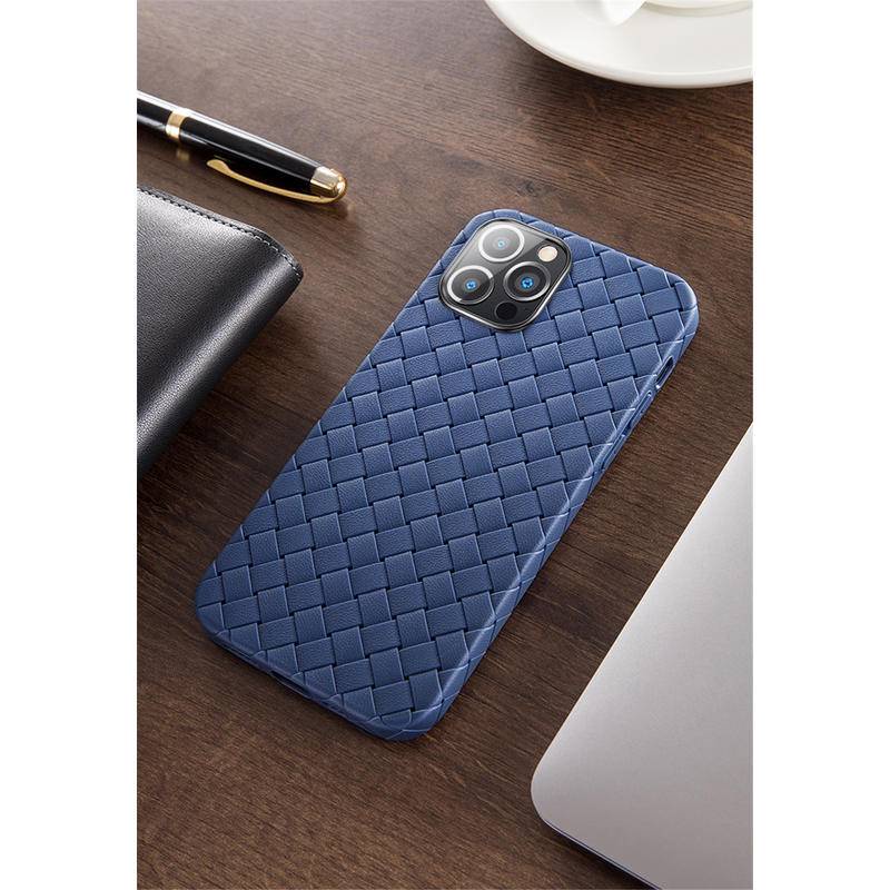 IPHONE Casing Ponsel TPU Kulit Ultra-Tipis Bernapas Mewah Untuk iPhone14 13 Pro Max14 Plus Braided Mesh Soft Cover Untuk iPhone14 iPhone13 iPhone14Plus