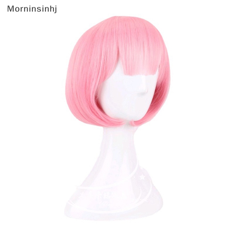 Mornin REM Cosplay Wig Atau RAM Cosplay Wig Re:Zero Starg Life In Another World Costume Play Kostum Halloween id