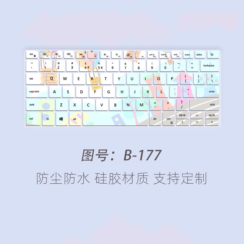 Cover Film Pelindung Keyboard Notebook Kartun Dicat Bunga Untuk Dell Vostro 5000 13.3 Inch 5390vostro 14 3400 3405 3401 Inspiron 13 7000 7391 5390 5391 14 5490 5493 Inspiron 13