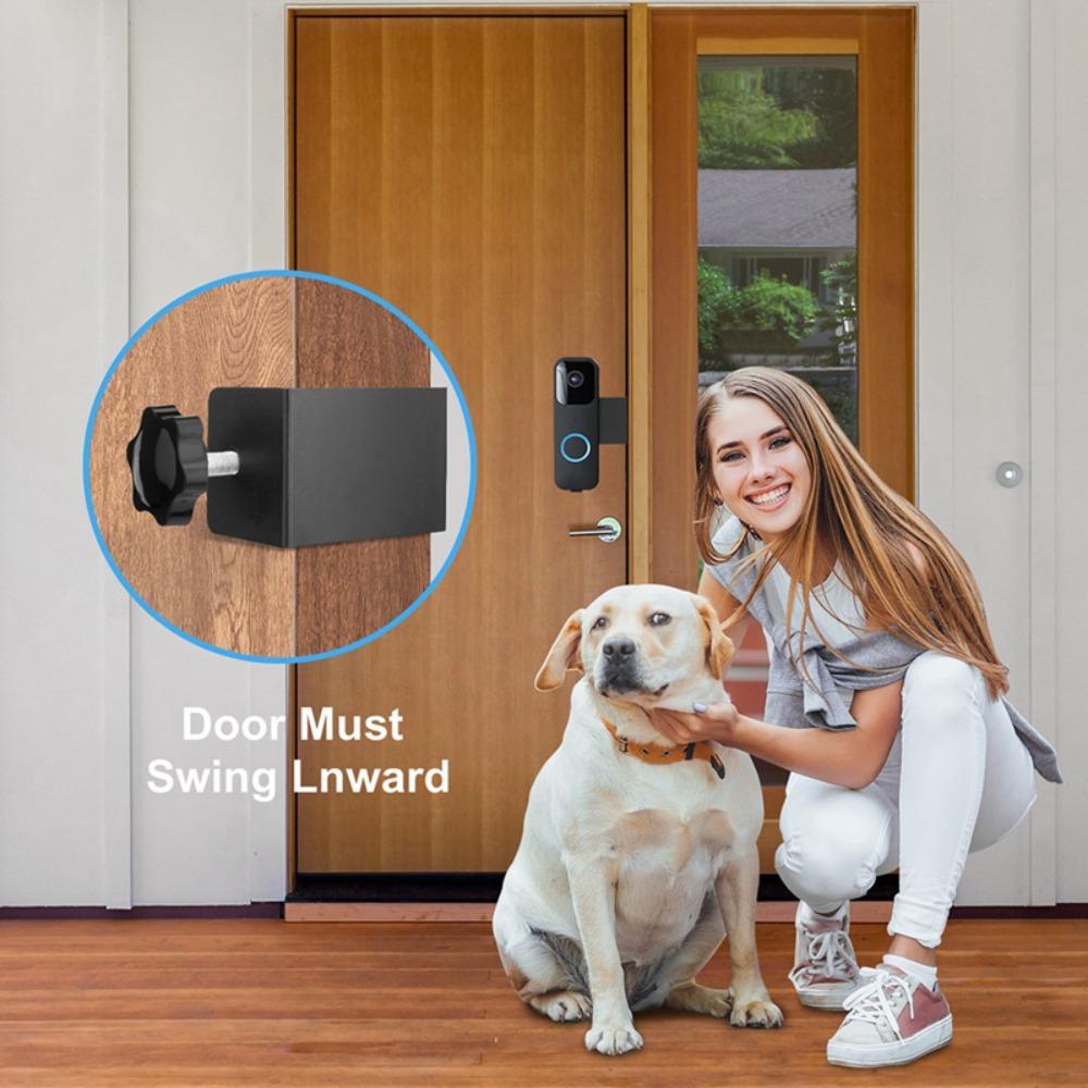 【 ELEGANT 】 Bracket Bel Pintu, Dudukan Bel Sistem Keamanan, Bel Pintu Video Pengaman Tanpa Bor Penjepit Pintu Kamera Untuk Alat Pelatihan Pintu