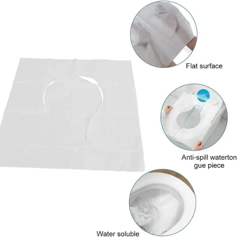 Disposable Toilet Seat Cover/Waterproof Safety Travel/ Alas Aksesoris Kamar Mandi Anti Air