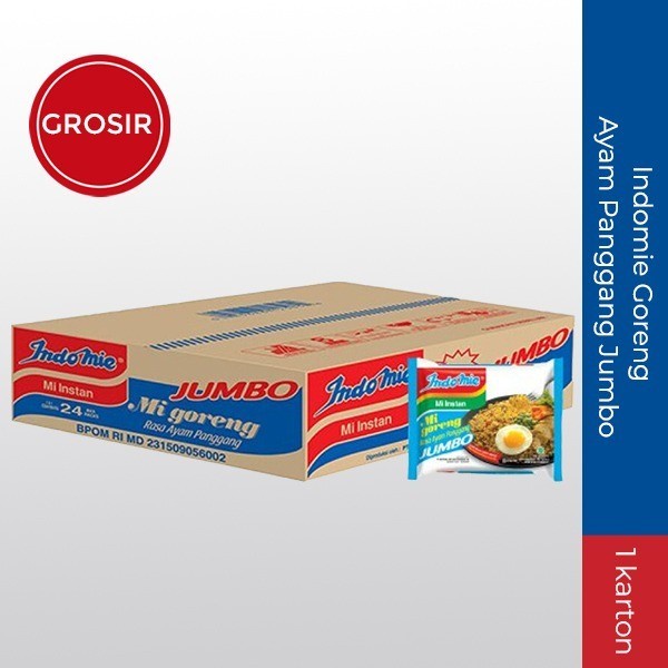 

Indomie Goreng Ayam Panggang Jumbo - 1 Karton 24pcs