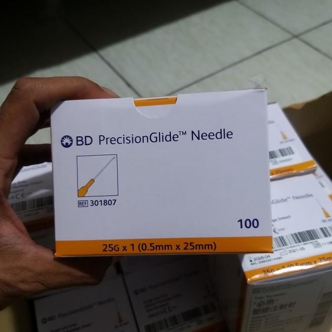 Needle Precision Glide BD / Jarum Suntik BD Box Isi 100's 18G 23G 30G 24G 25G 26G